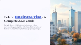 Poland Business Visa 3 A Complete 2025 Guide