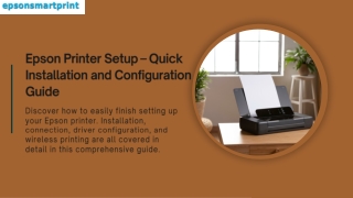 epson printer setup quick installation