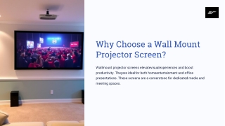 Why Choose a Wall Mount Projector Screen for Home & Office Use?
