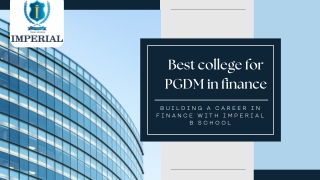 Best college for PGDM in finance.pdf
