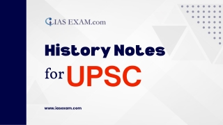 Crack UPSC with Confidence Expert-Curated History Notes That Make a Difference