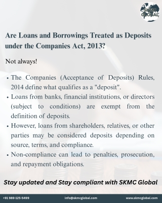 Are Loans and Borrowings Treated as Deposits under the Companies Act 2013