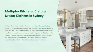 Kitchen Builders in Sydney - Multiplex Kitchens