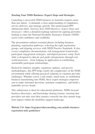 Starting Your NDIS Business: Expert Steps and Strategies