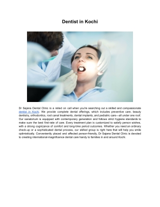 Dentist in Kochi
