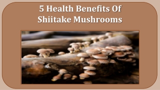 5 Health Benefits Of Shiitake Mushrooms