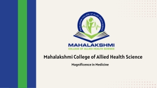 mahalakshmi college of allied health science