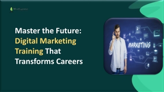 Master the Future: Digital Marketing Training That Transforms Careers