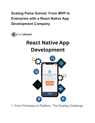 scaling pains solved from mvp to enterprise with