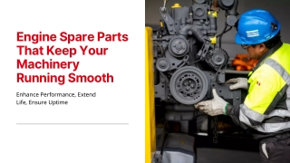 engine spare parts that keep your machinery