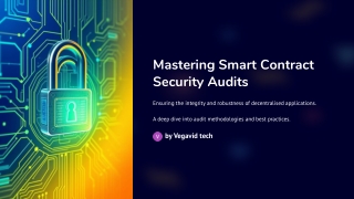 Smart Contract Security Audit Services for Risk-Free Blockchain Deployment