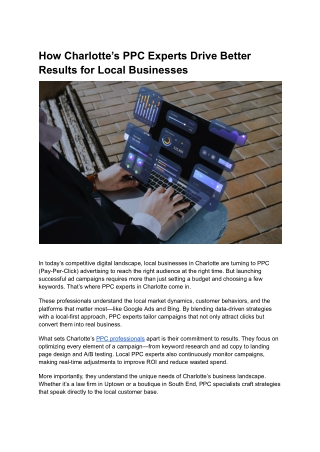 Boost Local Growth with Charlotte's PPC Experts