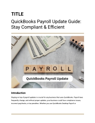 QuickBooks Payroll Update Guide_ Stay Compliant & Efficient