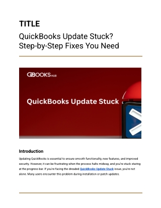 QuickBooks Update Stuck_ Step-by-Step Fixes You Need