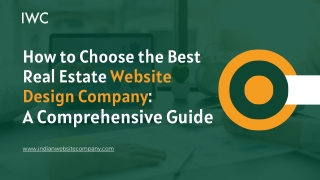 how to choose the best real estate website design