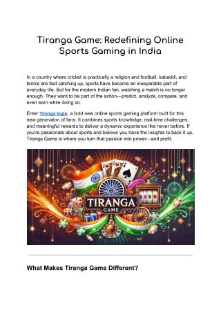Tiranga Game_ Redefining Online Sports Gaming in India (1)