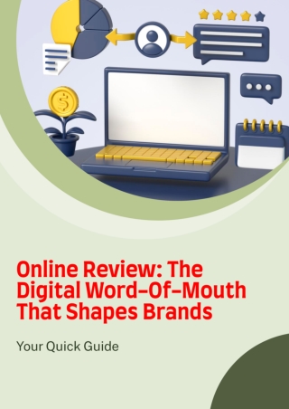 Online Review: The Digital Word-of-Mouth That Shape Brands