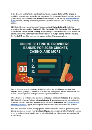 2025’s Most Reputable Online Cricket Betting ID Platforms in India