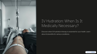 iv hydration when is it medically necessary