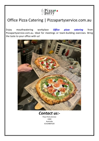 Office Pizza Catering | Pizzapartyservice.com.au