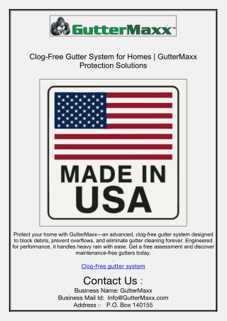 clog free gutter system for homes guttermaxx