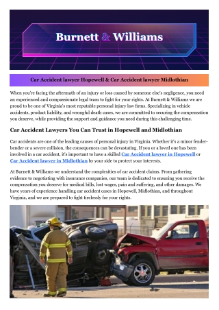 Truck Accident lawyer Richmond