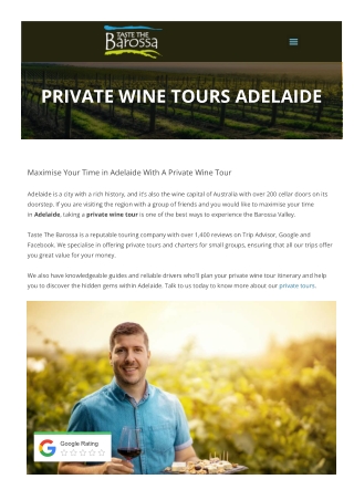 Private Wine Tour Adelaide