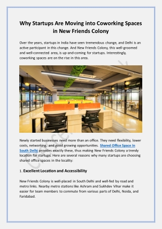 why startups are moving into coworking spaces