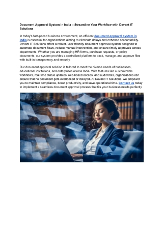 Document Approval System in India – Streamline Your Workflow