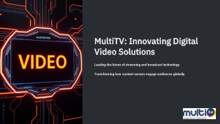 multitv innovating digital video solutions