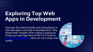 Exploring Top Web Apps in Development