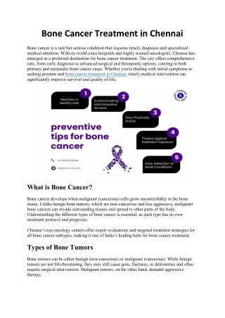 Bone Cancer Treatment in Chennai