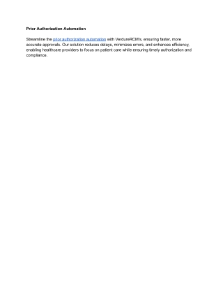 Prior Authorization Automation