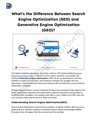 What’s the Difference Between Search Engine Optimization (SEO) and Generative Engine Optimization (GEO)_