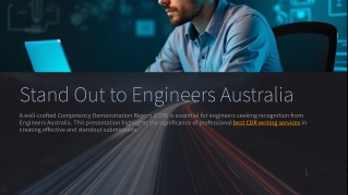 Stand Out to Engineers Australia with the Best CDR Writers
