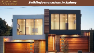 building renovations in sydney