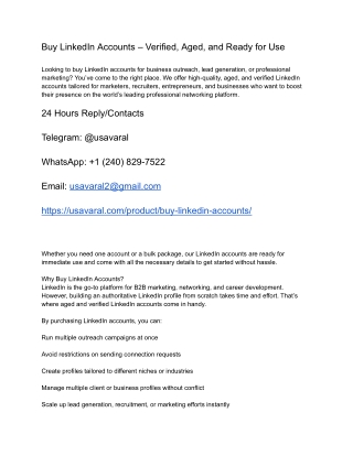 Buy LinkedIn Accounts – Verified, Aged, and Ready for Use-1