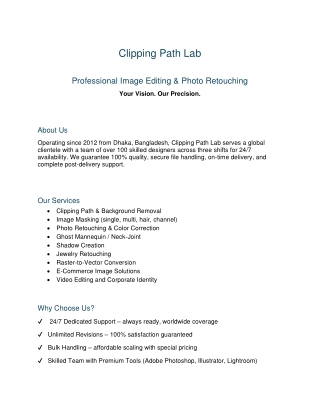 clipping path lab