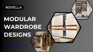 Explore Premium Modular Wardrobe Designs by Novella Kitchens