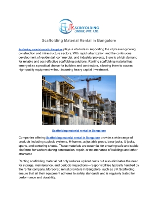 Scaffolding Material Rental in Bangalore (1)
