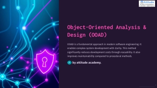 object oriented analysis design ooad