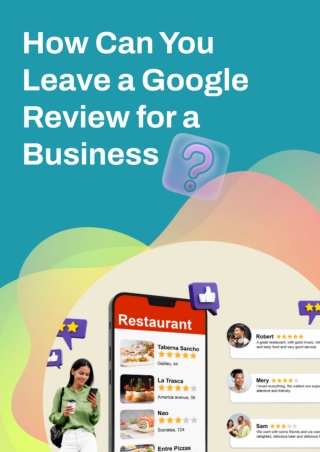 How Can You Leave a Google Review for a Business