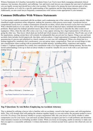 Why Do I Need A Legal Representative After An Automobile Crash: 10 Reasons