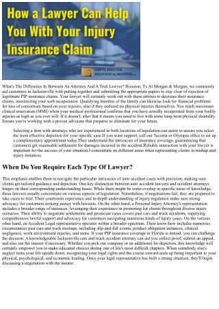 The Difference Between Physical Injury And Accident Houston, Tx