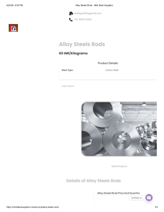Top Alloy & Mild Steel Rods Suppliers in Uttarakhand