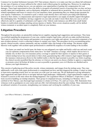 Typical Car Accident Negotiation Amounts 2025