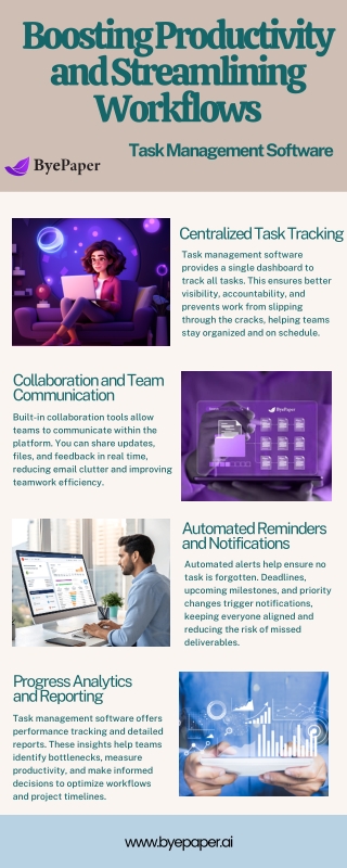 boosting productivity and streamlining workflows