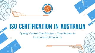 ISO Certification in Australia | Quality Control Certification