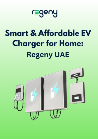 Smart & Affordable EV Charger for Home – Regeny UAE