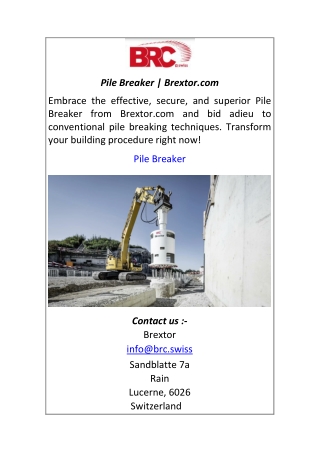 Pile Breaker Brextor.com